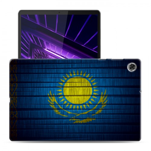 Дизайнерский силиконовый чехол для Lenovo Tab M10 Plus флаг Казахстана