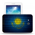 Дизайнерский силиконовый чехол для Samsung Galaxy Tab 3 Lite флаг Казахстана
