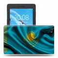 Дизайнерский силиконовый чехол для Lenovo Tab E7 флаг Казахстана