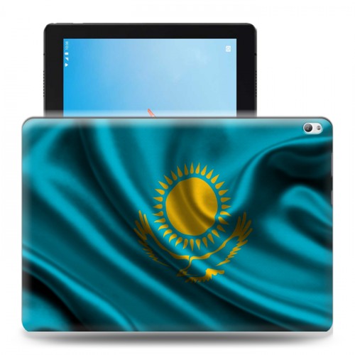 Дизайнерский силиконовый чехол для Lenovo Tab P10 флаг Казахстана