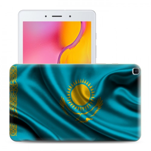 Дизайнерский силиконовый чехол для Samsung Galaxy Tab A 8.0 (2019) флаг Казахстана