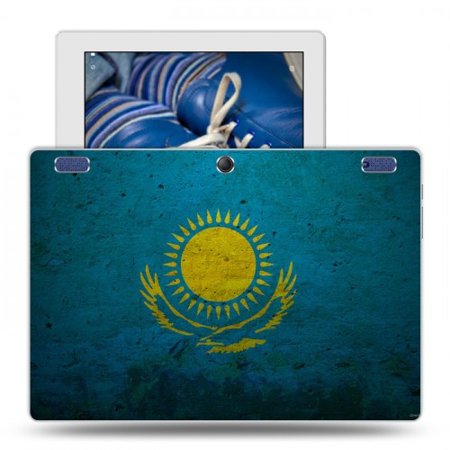 Дизайнерский силиконовый чехол для Lenovo Tab 2 A10-30 флаг Казахстана