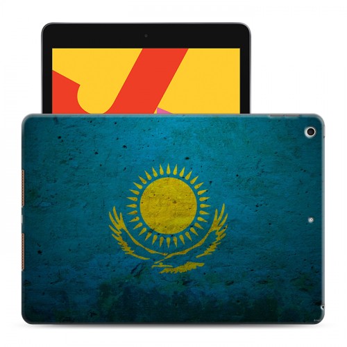 Дизайнерский силиконовый чехол для Ipad 10.2 (2019) флаг Казахстана