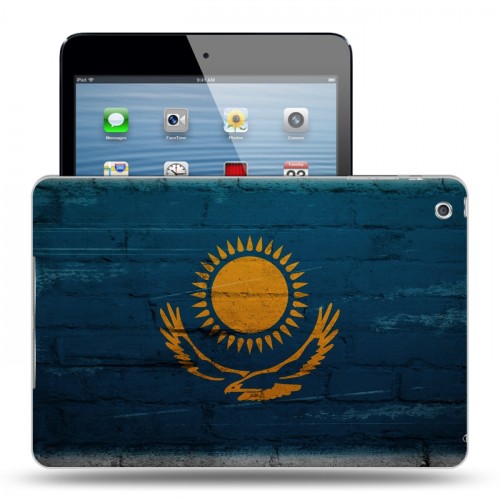 Дизайнерский силиконовый чехол для Ipad Mini флаг Казахстана