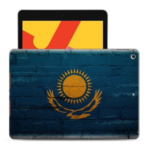 Дизайнерский силиконовый чехол для Ipad 10.2 (2019) флаг Казахстана