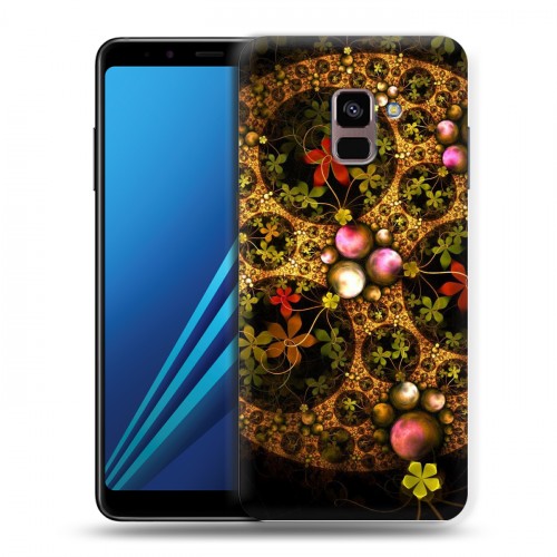 Дизайнерский пластиковый чехол для Samsung Galaxy A8 Plus (2018) Абстракции Фрактал