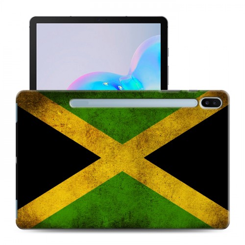 Дизайнерский силиконовый чехол для Samsung Galaxy Tab S6 флаг Ямайки