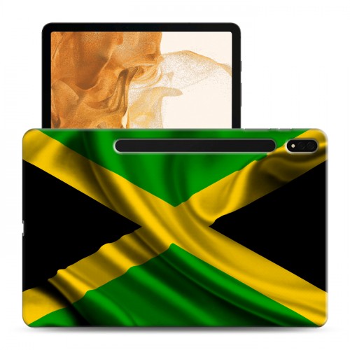 Дизайнерский силиконовый чехол для Samsung Galaxy Tab S8 Plus флаг Ямайки