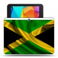 Дизайнерский силиконовый чехол для Samsung Galaxy Tab 4 10.1 флаг Ямайки
