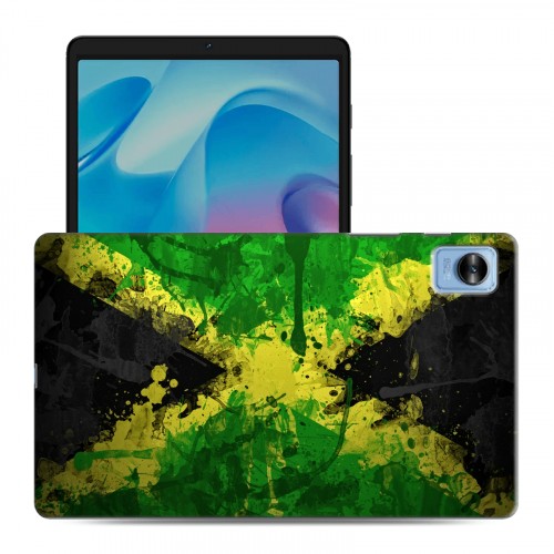 Дизайнерский силиконовый с усиленными углами чехол для Realme Pad Mini флаг Ямайки