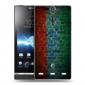 Дизайнерский пластиковый чехол для Sony Xperia S флаг дагестана