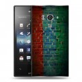 Дизайнерский пластиковый чехол для Sony Xperia acro S флаг дагестана