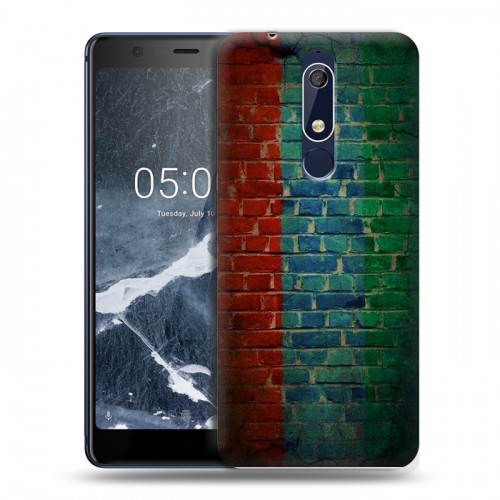 Дизайнерский пластиковый чехол для Nokia 5.1 флаг дагестана