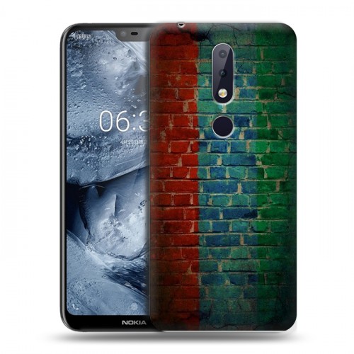 Дизайнерский пластиковый чехол для Nokia 6.1 Plus флаг дагестана