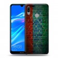 Дизайнерский пластиковый чехол для Huawei Y6 (2019) флаг дагестана