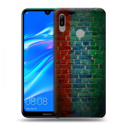 Дизайнерский пластиковый чехол для Huawei Y6 (2019) флаг дагестана