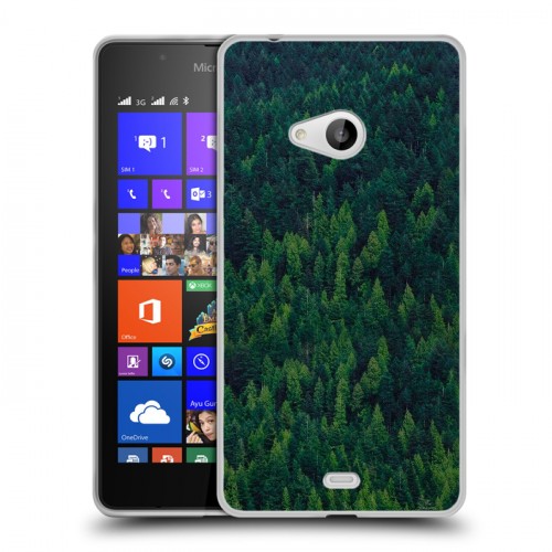 Дизайнерский пластиковый чехол для Microsoft Lumia 540 лес