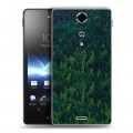 Дизайнерский пластиковый чехол для Sony Xperia TX лес