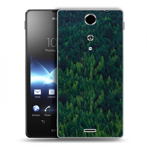 Дизайнерский пластиковый чехол для Sony Xperia TX лес