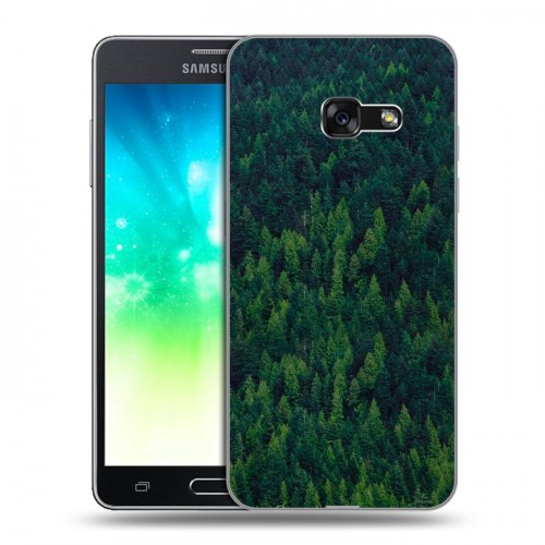 Дизайнерский силиконовый с усиленными углами чехол для Samsung Galaxy A3 (2017) лес