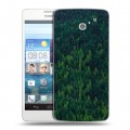 Дизайнерский пластиковый чехол для Huawei Ascend D2 лес