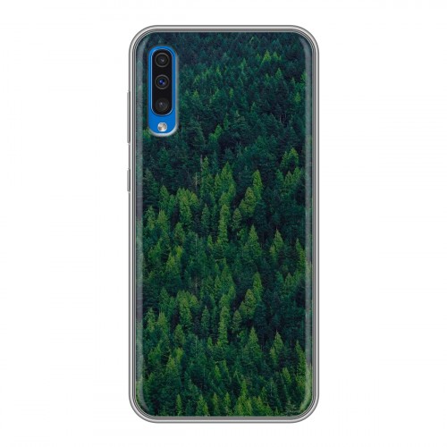 Дизайнерский пластиковый чехол для Samsung Galaxy A50 лес