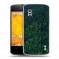 Дизайнерский пластиковый чехол для LG Google Nexus 4 лес