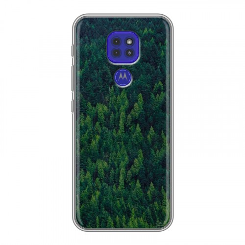 Дизайнерский силиконовый чехол для Motorola Moto G9 Play лес