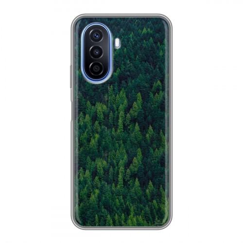Дизайнерский пластиковый чехол для Huawei Nova Y70 лес
