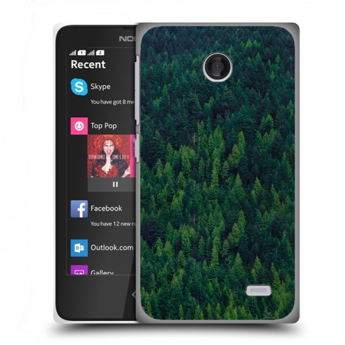 Дизайнерский пластиковый чехол для Nokia X лес