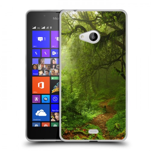 Дизайнерский пластиковый чехол для Microsoft Lumia 540 лес