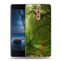 Дизайнерский пластиковый чехол для Nokia 8 лес