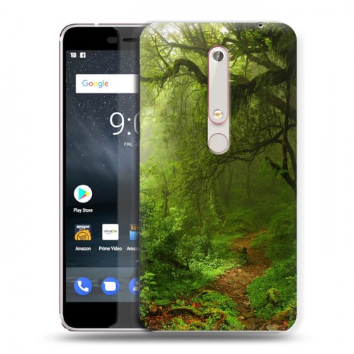 Дизайнерский пластиковый чехол для Nokia 6 (2018) лес