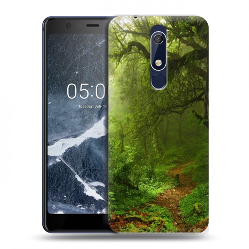 Дизайнерский пластиковый чехол для Nokia 5.1 лес