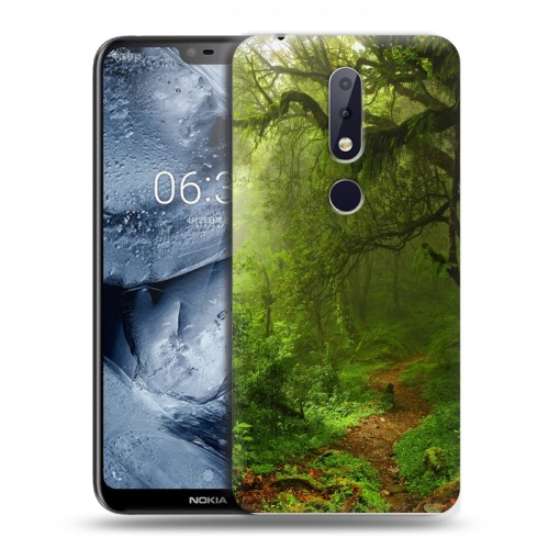 Дизайнерский пластиковый чехол для Nokia 6.1 Plus лес