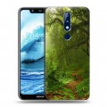 Дизайнерский пластиковый чехол для Nokia 5.1 Plus лес