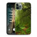 Дизайнерский пластиковый чехол для Iphone 11 Pro лес