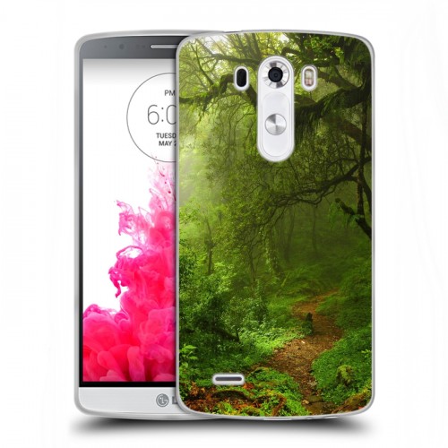 Дизайнерский пластиковый чехол для LG G3 (Dual-LTE) лес