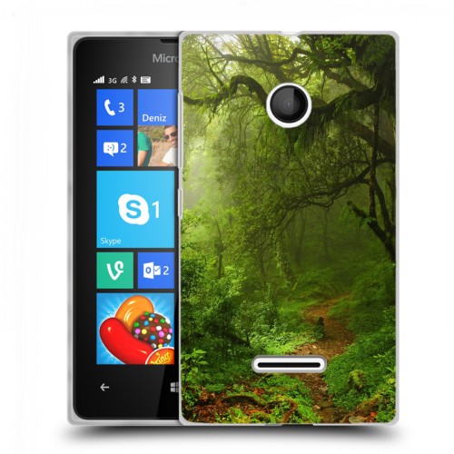 Дизайнерский пластиковый чехол для Microsoft Lumia 435 лес