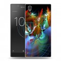 Дизайнерский пластиковый чехол для Sony Xperia L1 Абстракции Фрактал