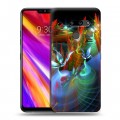 Дизайнерский пластиковый чехол для LG G8 ThinQ Абстракции Фрактал