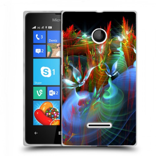 Дизайнерский пластиковый чехол для Microsoft Lumia 435 Абстракции Фрактал