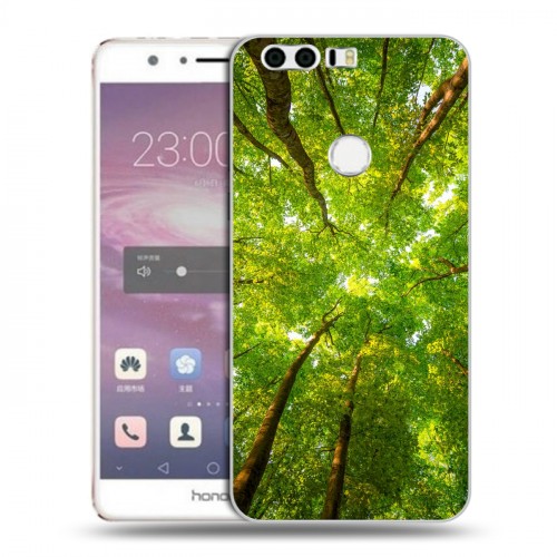 Дизайнерский пластиковый чехол для Huawei Honor 8 лес