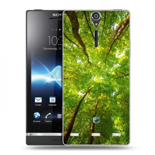 Дизайнерский пластиковый чехол для Sony Xperia S лес