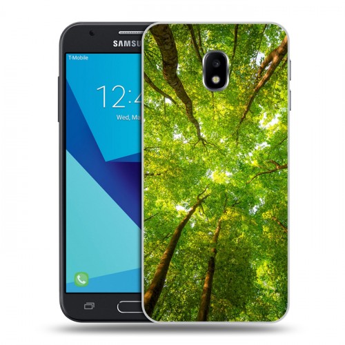Дизайнерский пластиковый чехол для Samsung Galaxy J3 (2017) лес