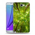 Дизайнерский пластиковый чехол для Samsung Galaxy Note 2 лес