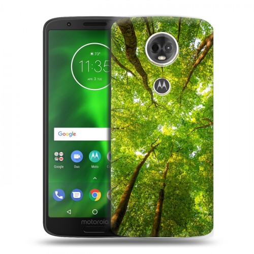 Дизайнерский пластиковый чехол для Motorola Moto E5 Plus лес