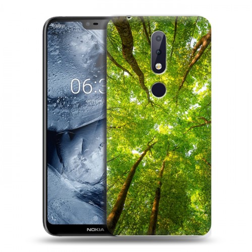 Дизайнерский пластиковый чехол для Nokia 6.1 Plus лес