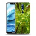 Дизайнерский пластиковый чехол для Nokia 5.1 Plus лес