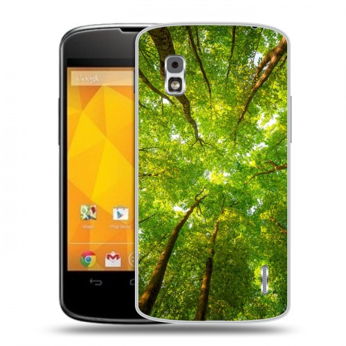 Дизайнерский пластиковый чехол для LG Google Nexus 4 лес